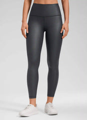Matte Faux Leather Legging 25''