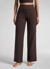 Wide Leg Faux Fly Pocket Pant 30"