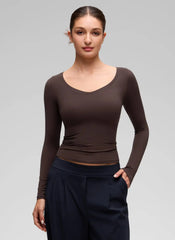 Softembrace V Neck Long Sleeve