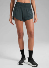 Feathery-Fit Soft Pocket High Rise Shorts 3''