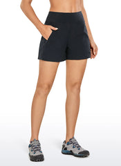 Ripstop Zip Pocket Mid Rise Shorts 4''