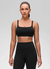 Butterluxe Adjustable Wide Strap Sports Bra