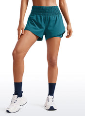 Feathery-Fit Soft  2 in 1 High Rise Shorts 3''