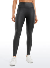Faux Leather No Front Seam Legging 28''