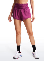 Feathery-Fit Soft  2 in 1 High Rise Shorts 3''