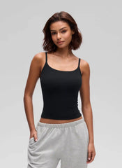 Softembrace Double Lined Scoop Neck Tank