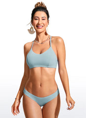 Sunshine Lace Up Strappy Bikini Top
