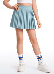 Feathery-Fit Soft Girls Pleated Skirts