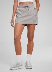 Lightweight High Rise Skirts Drawstring Skirt
