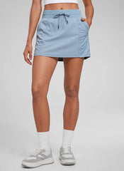 Lightweight High Rise Skirts Drawstring Skirt