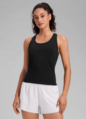 Seamless Racerback Scoop Neck Tank