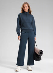 Fleece Lined Straight Leg Sweatpant 28''