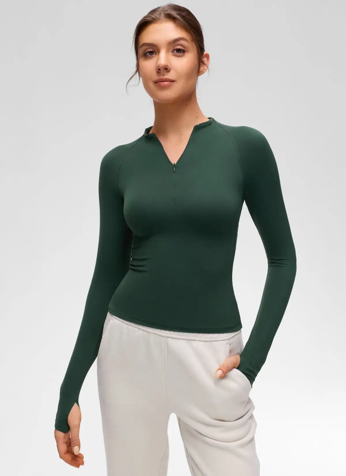 Softembrace Half Zip Long Sleeve