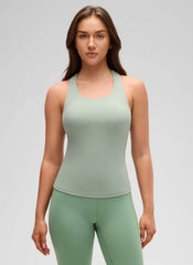 Butterluxe Waist Length Built in Bra Tank