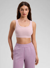 Ribbed U Back Sports Bra