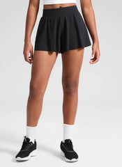 Girls High Rise 2 in 1 Flowy Sport Shorts 2.5''