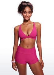 Sunshine Criss Cross Back V Neck Bikini Top