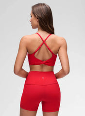 Butterluxe Twist Cross Back Sports Bra