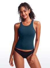 High Neck Racerback Tankini Top