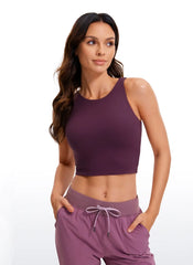 Butterluxe Cropped Wide Back Tank