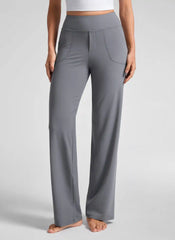 Wide Leg Faux Fly Pocket Pant 30"