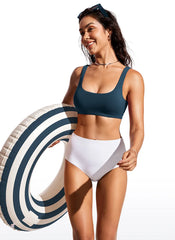 Sunshine Scoop Neck U Back Bikini Top