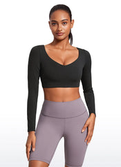 Butterluxe Double Lined Long Sleeve Cropped