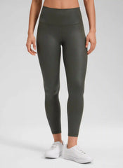 Matte Faux Leather Legging 25''
