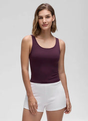 Butterluxe Double Lined Scoop Neck Tank