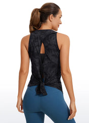Pima Cotton Split Open Back Tank