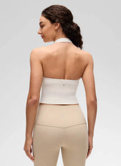 Butterluxe Built in Bra Halter Tank