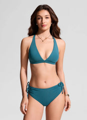 Deep V neck T back Triangle Bikini Top