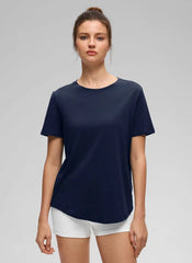 Pima Cotton Round Neck Short Sleeve