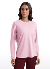 Workout Hip Length Crewneck Long Sleeve