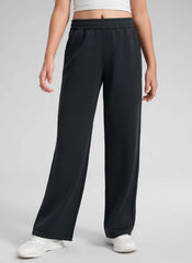 SoftAura Girls High Rise Wide Leg Sweatpant