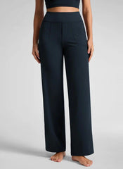 Wide Leg Faux Fly Pocket Pant 30"