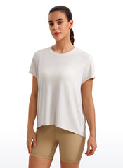 Flowy Yoga Crew Neck Short Sleeve