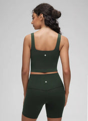 Butterluxe Square Neck Built in Bra Tank