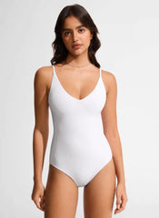 Nexfeel V Neck One Piece Swimsuit