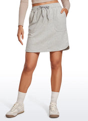 Down the Street Pocket Sweat Jersey Skirt 17''