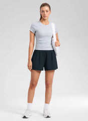 Feathery-Fit Soft Pocket Shorts Linerless 3''