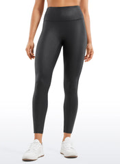 Faux Leather No Front Seam Legging 25''
