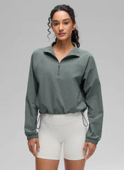 Half Zip Lightweight Pocket Long Sleeve