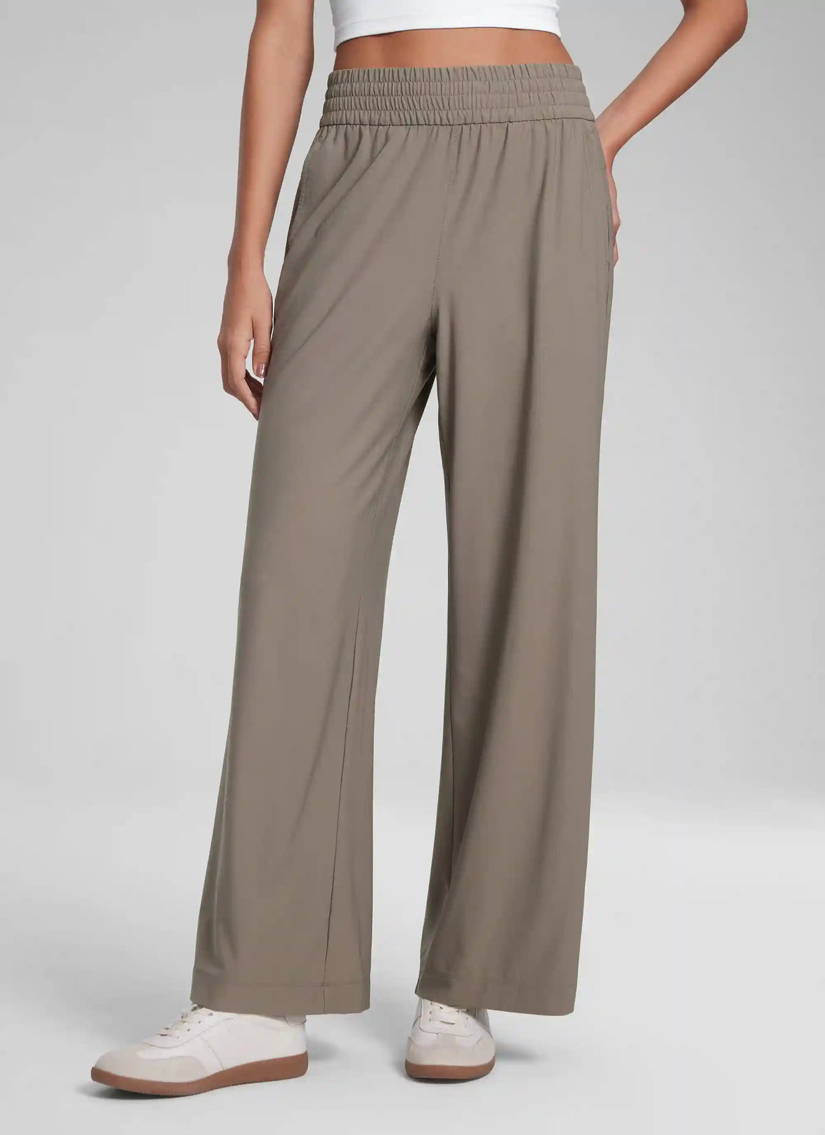 Feathery-Fit Drapey Wide Leg Pant 30"