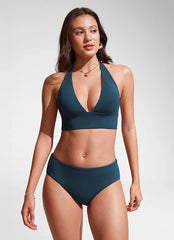 Halter Padded Backless Bikini Top