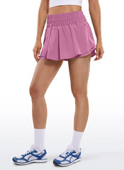 Feathery-Fit Soft 2 in 1 Zip Pocket Shorts