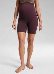 Softretch No Front Seam Maternity Biker Shorts 6"