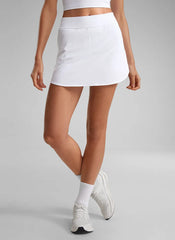 Feathery-Fit Soft Zipper Pocket Skirt 14.5"