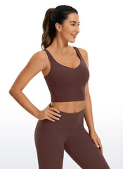 Butterluxe V Neck Built in Bra Tank
