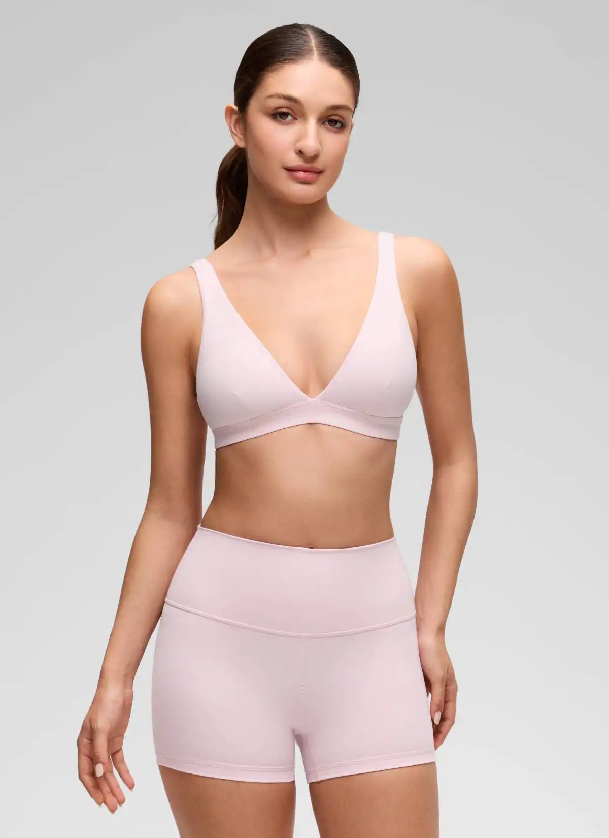 Butterluxe Soft Double Lined V Neck Sports Bra